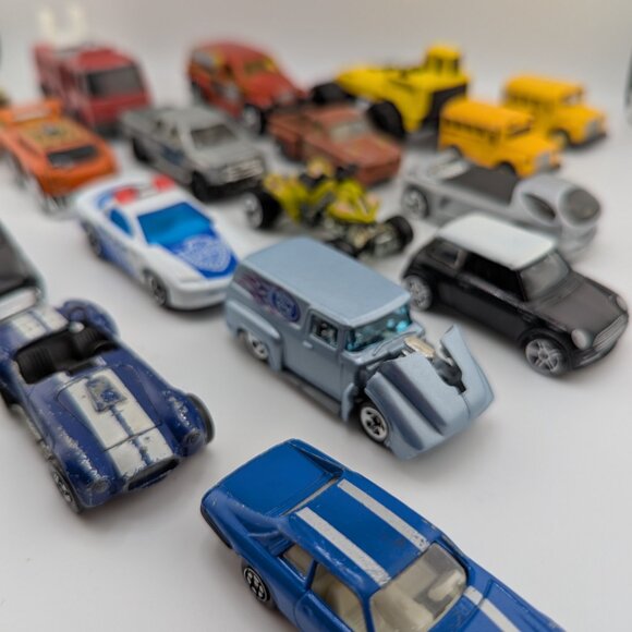 Bundle of 19 Diecast Toy Cars – Fire Trucks, Race Cars, Police & More! - Picture 4 of 12